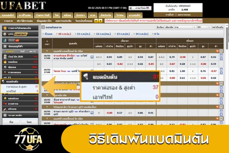 วิธีเดิมพันแบดมินตัน 77UFA